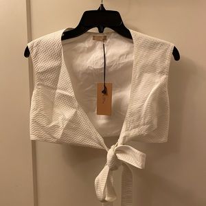 NWT Alaïa crop sleeveless shirt